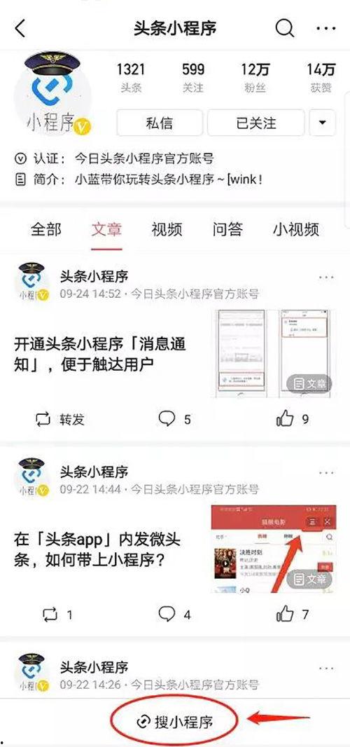 加入头条小程序